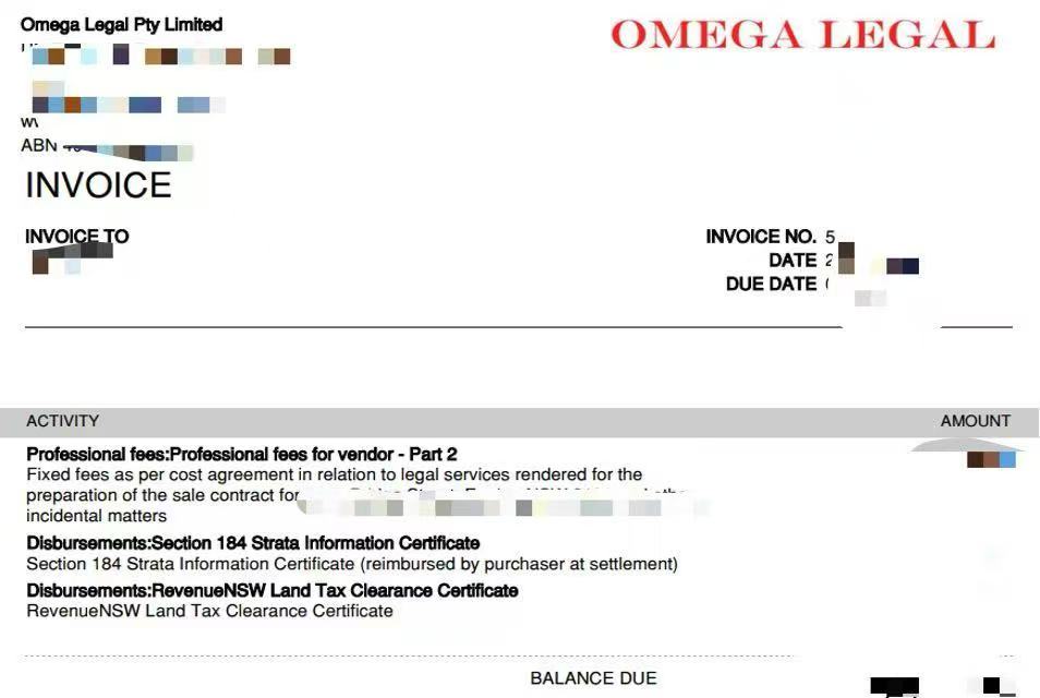 Legal invoice part 2